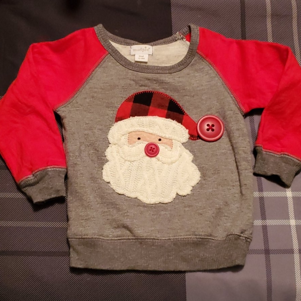 Mud Pie Santa top